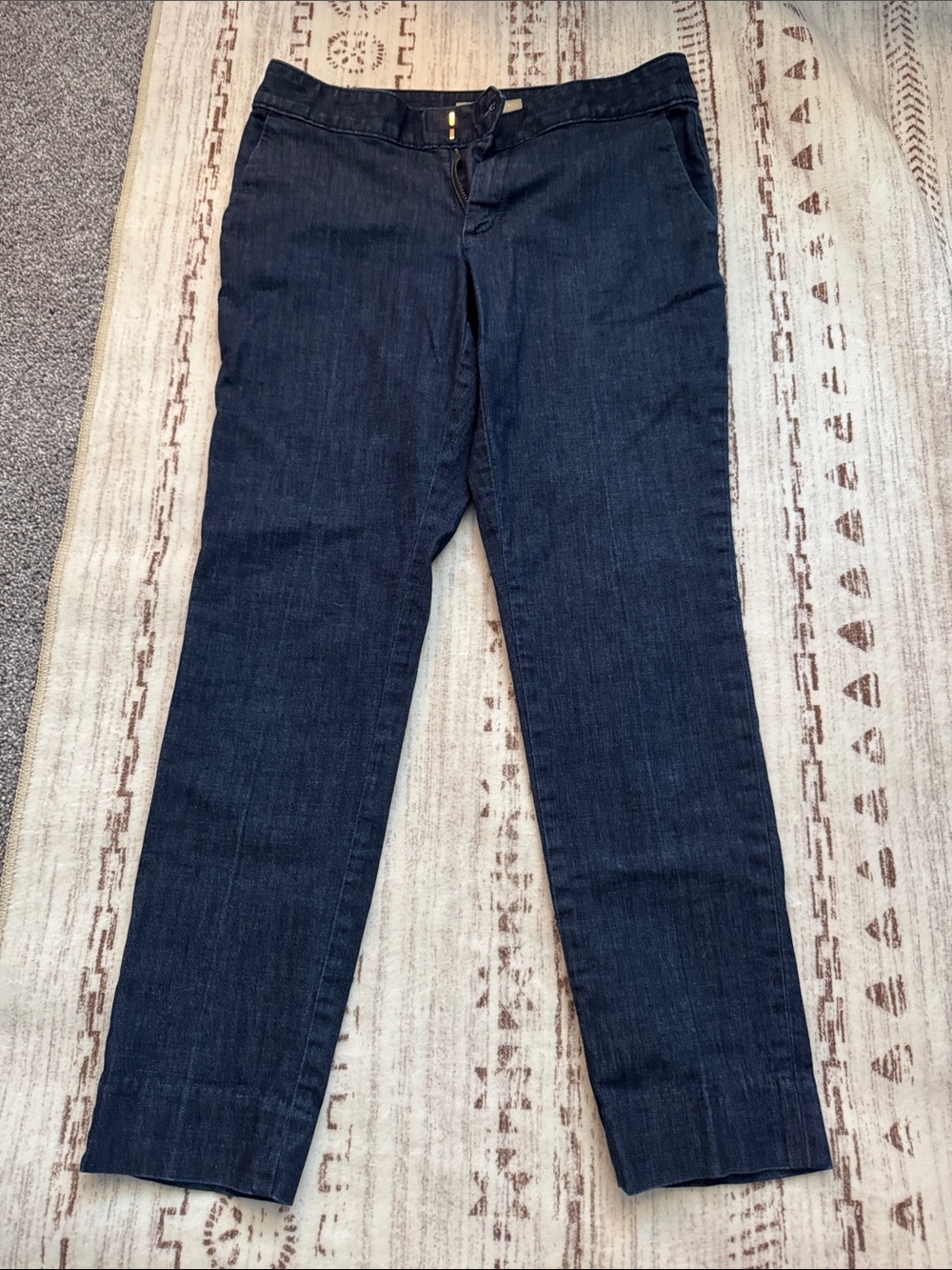Banana Republic Dark Blue Hampton Fit Denim Ankle Jeans